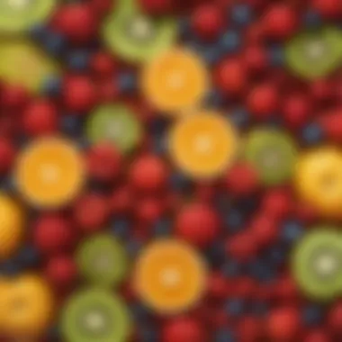 Assortment of Fresh Fruits Vibrant assortment of fresh fruits