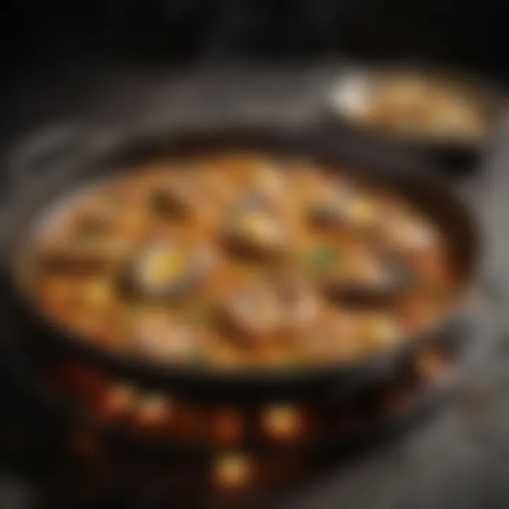 Different materials used in paella pans highlighting their unique properties