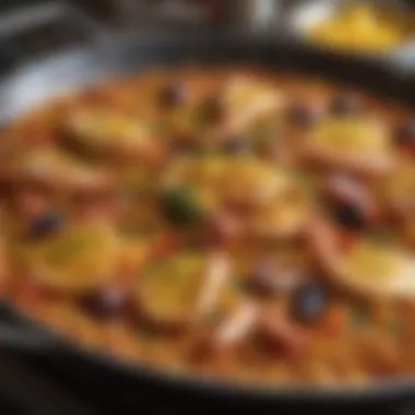 Tips and techniques for the perfect paella displayed visually