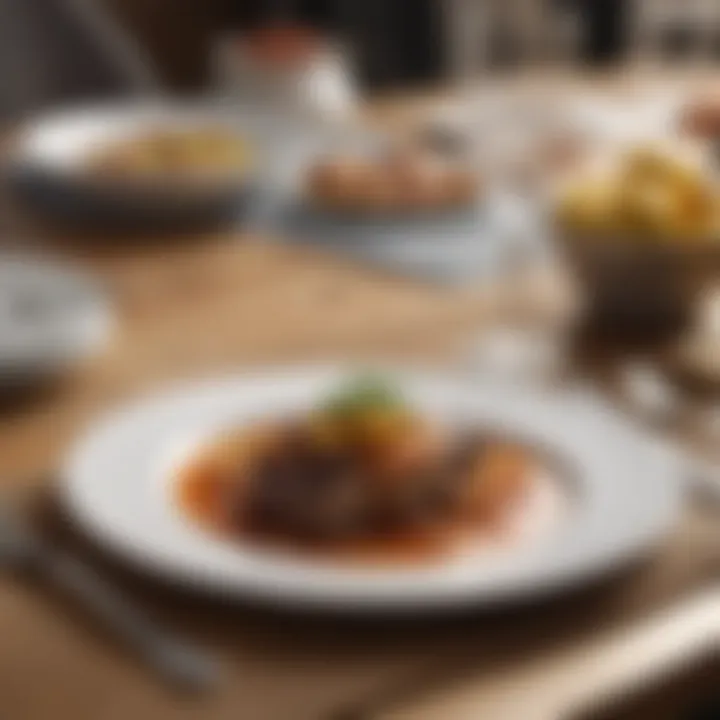 Stylish placemats enhancing a dinner table