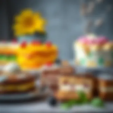Colorful array of traditional cakes from around the globe