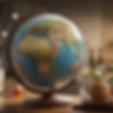 Beautifully Designed Globe A beautifully designed globe showcasing various travel destinations