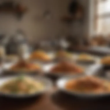 Engaging Virtual Tour of Global Dishes An engaging virtual tour interface displaying diverse dishes from different cultures