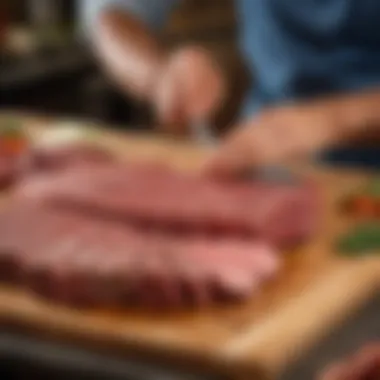 A vibrant display of whole foods beef cuts