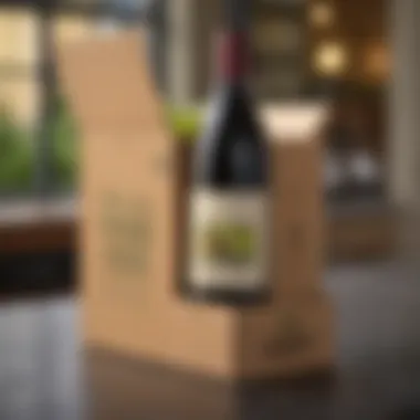Whole Foods delivery box with wine inside