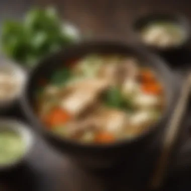 Authentic Miso Harmony A traditional bowl of miso soup with fresh vegetables and tofu