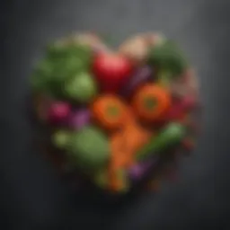 Fresh vegetables known for their blood pressure-lowering properties.