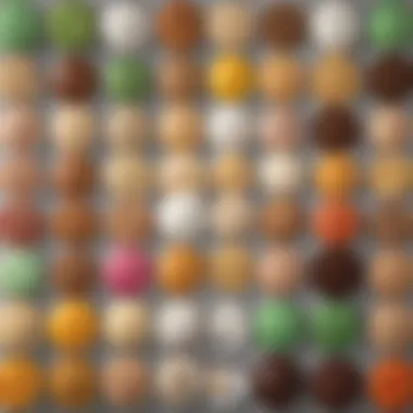 A Palette of Flavors: Ingredients for Frappuccino Variations An array of colorful ingredients used in making various Frappuccino flavors