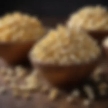 Diverse Garlic Popcorn Variations An assortment of garlic popcorn variations in decorative bowls