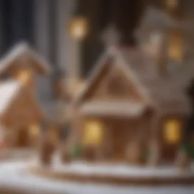 Participants displaying their unique gingerbread creations