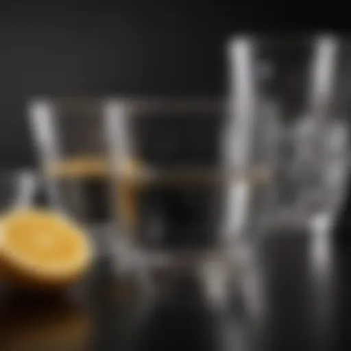 Elegant glassware with a lid showcasing its sleek design