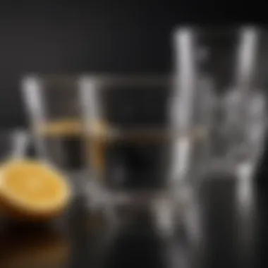 Sleek and Elegant Glassware Elegant glassware with a lid showcasing its sleek design