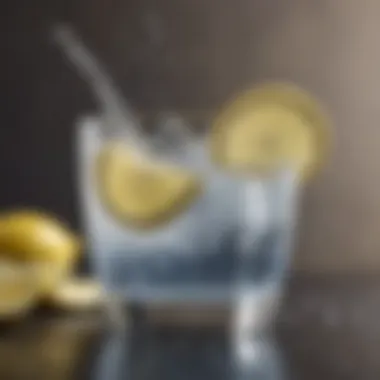 Hydration Tips for Enhanced Digestion A refreshing glass of water with lemon