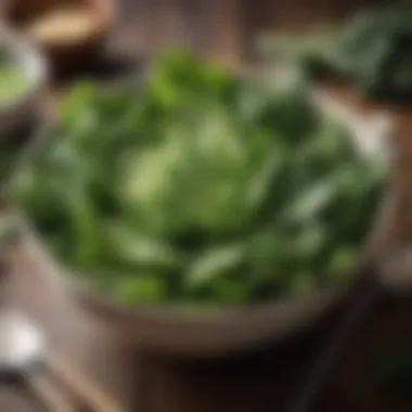 Nourishing Green Leafy Vegetables Green leafy vegetables in a bowl