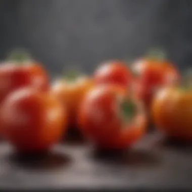 Ripening Tomatoes Indoors Close-up of fresh tomatoes ripening indoors, highlighting their color and texture