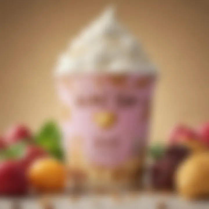 Close-up of Halo Top ice cream ingredients highlighting their unique nutritional profiles