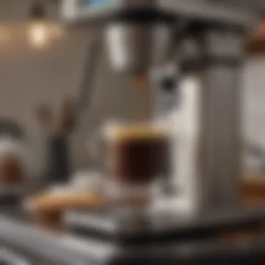 Innovative Brewing Mechanism Innovative coffee brewing mechanism of the Hamilton Beach coffee maker.