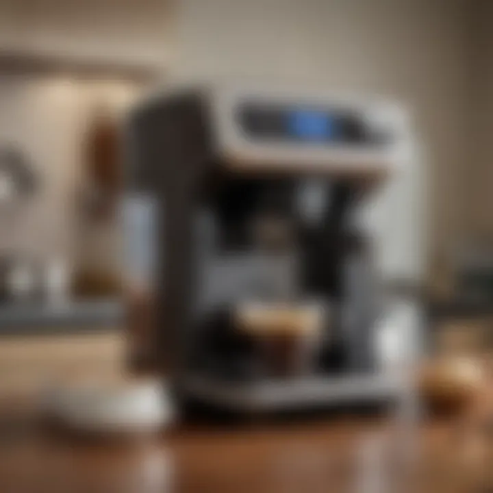 User-friendly interface showcasing the ease of use of the coffee maker.