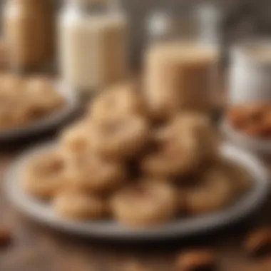 Nutritious Almond Butter Cookies Homemade almond butter cookies arranged on a plate
