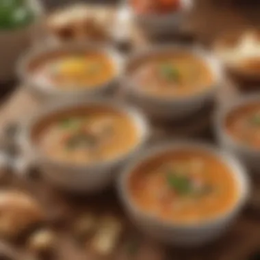 Wholesome Soup Choices at Panera Selection of wholesome soups with fresh ingredients