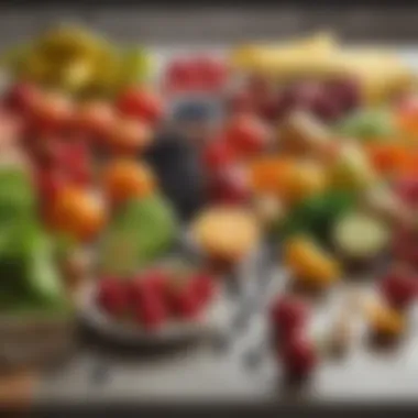 Vibrant Produce for Teen Nutrition Colorful assortment of fruits and vegetables on a kitchen counter