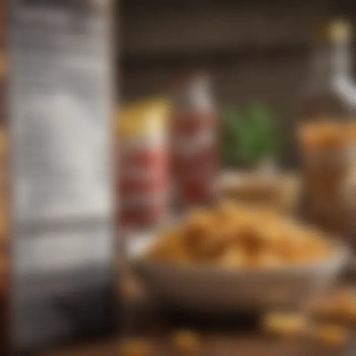 Nutritional labels showcasing key information for choosing snacks