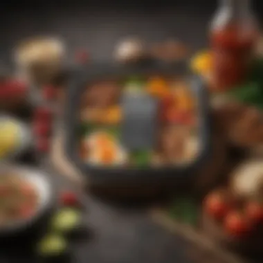 Nutritious Meal Kit Packaging A neatly packaged meal kit showcasing nutritious ingredients