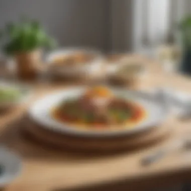 Plated Perfection: Hello Fresh Meal Presentation An elegant table setting featuring a beautifully plated Hello Fresh dish