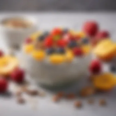 Chia Seed Pudding with Fruits and Nuts A vibrant bowl of chia seed pudding topped with fresh fruits and nuts.
