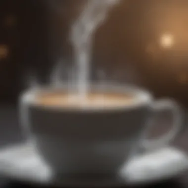 Effects of Hot Water on Metabolism Warm water in a cup with steam rising