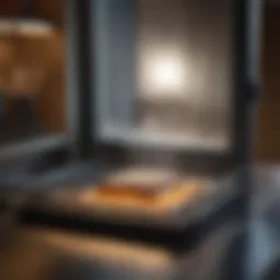 Sparkling clean oven window after thorough cleaning
