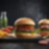 Selection of fresh ingredients for grilling