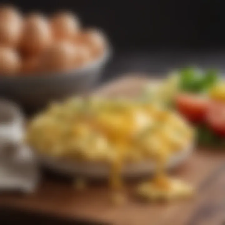 Nutritional information and benefits of cheesy scrambled eggs
