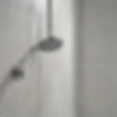 Effective Cleaning Technique on Fiberglass Demonstration of effective cleaning technique on shower surface