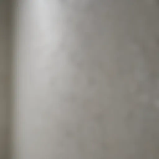 Close-up of soap scum on fiberglass shower surface
