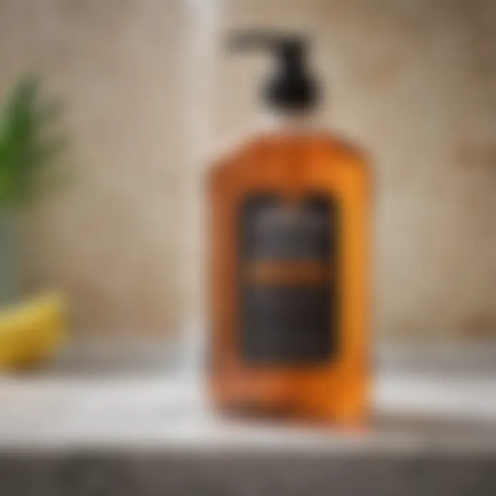 Natural cleaning solutions displayed for tackling soap scum