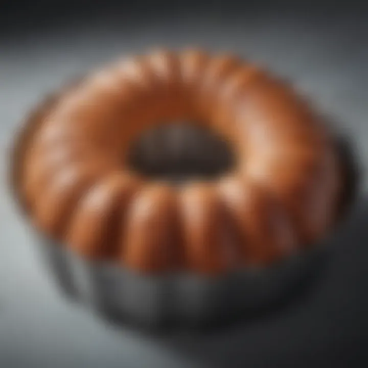 Close-up of IKEA Bundt pan detailing its unique shape