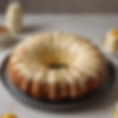 IKEA Bundt Pan Filled with Cake Batter IKEA Bundt pan with cake batter ready for baking