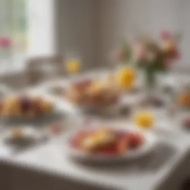 Elegant Mother's Day Brunch Setting Elegant table setting for Mother's Day brunch