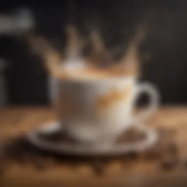 Illustration of coffee chemical compounds