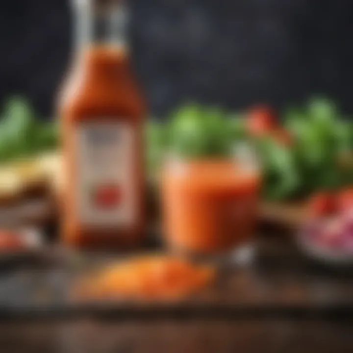 An assortment of ingredients used in keto French dressing