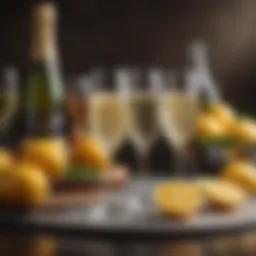Selection of Kroger champagnes for brunch drinks