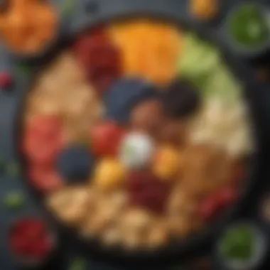 Artful Low Carb Snack Platter A beautifully arranged platter of low carb snacks