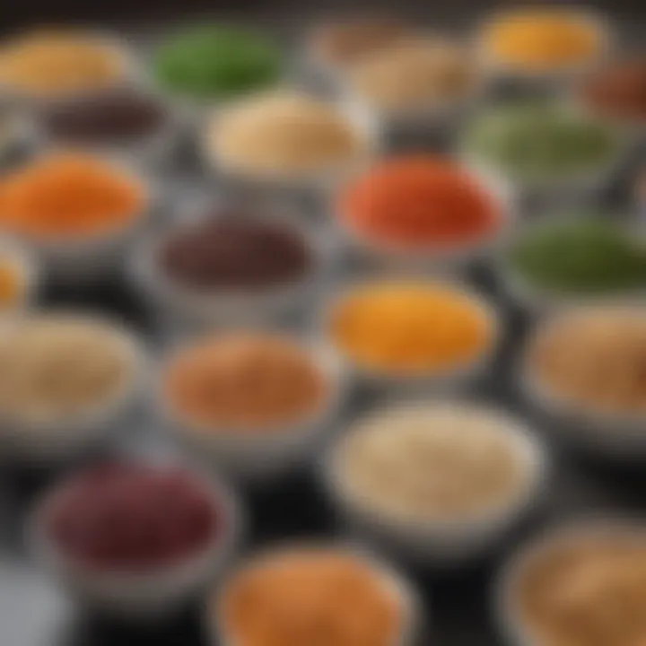 A variety of legumes in bowls showcasing their diversity