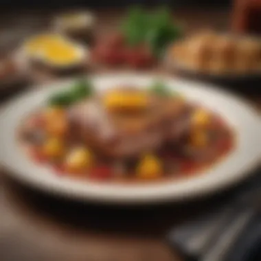 Delicious Low Cholesterol Meal Presentation A beautifully plated dish featuring low cholesterol foods
