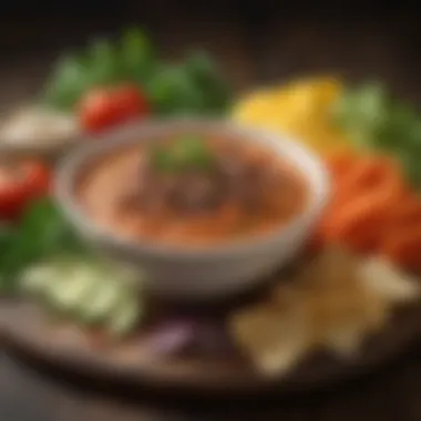 Fresh Ingredients for Dips Fresh ingredients displayed for making a flavorful dip.