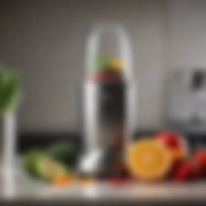 A variety of ingredients ready for blending in the Magic Bullet