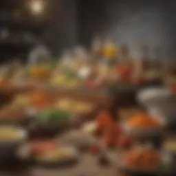 Organized ingredients for meal planning
