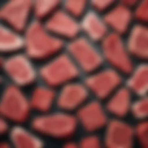 Variety of meat cuts displayed attractively