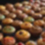 An array of colorful muffin cups showcasing various designs and patterns